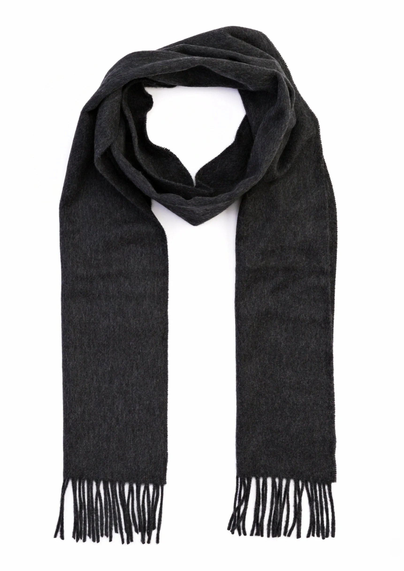 100% Cashmere Scarf | Charcoal