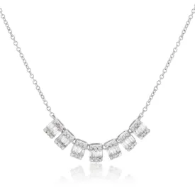 14ct White Gold 1/2 Carat Diamond Adjustable 38 to 43cm Chain