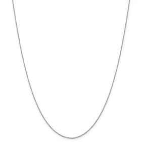 14k Carded WG .5mm Box Chain(CARDED) | 5BW