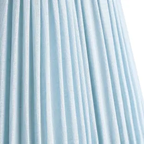 16cm scalloped empire shade in blue sky linen