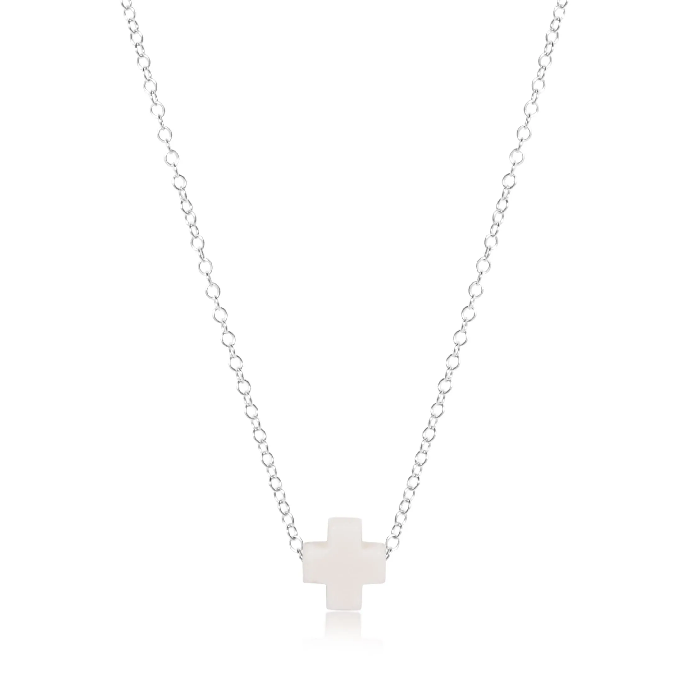 16" Necklace Sterling - Signature Cross