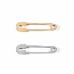 18K Gold PVD Stainless Steel Paperclip Charm / PDL0035