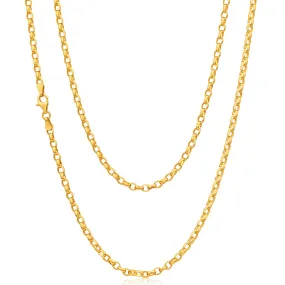 9ct Elegant Yellow Gold Belcher Chain