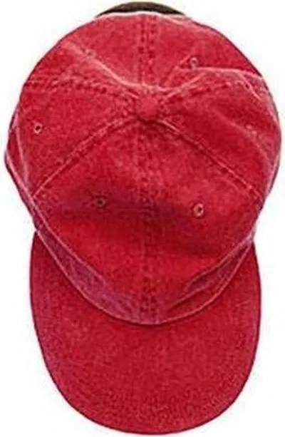 Adams ACKO101 Youth Pigment-Dyed Cap - Nautical Red