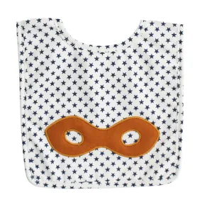 Alimrose Super Hero Mask Bib - Navy Star