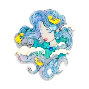 Aqua empress  🌊 - brooch