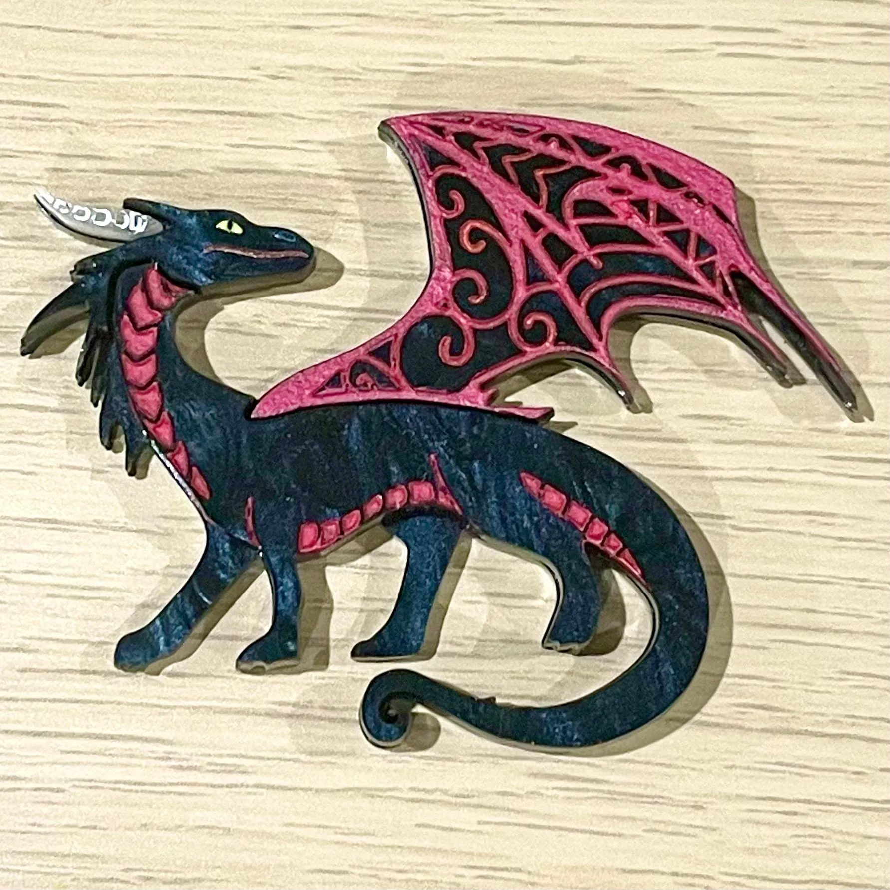 Black Dragon - Brooch - Set of 2