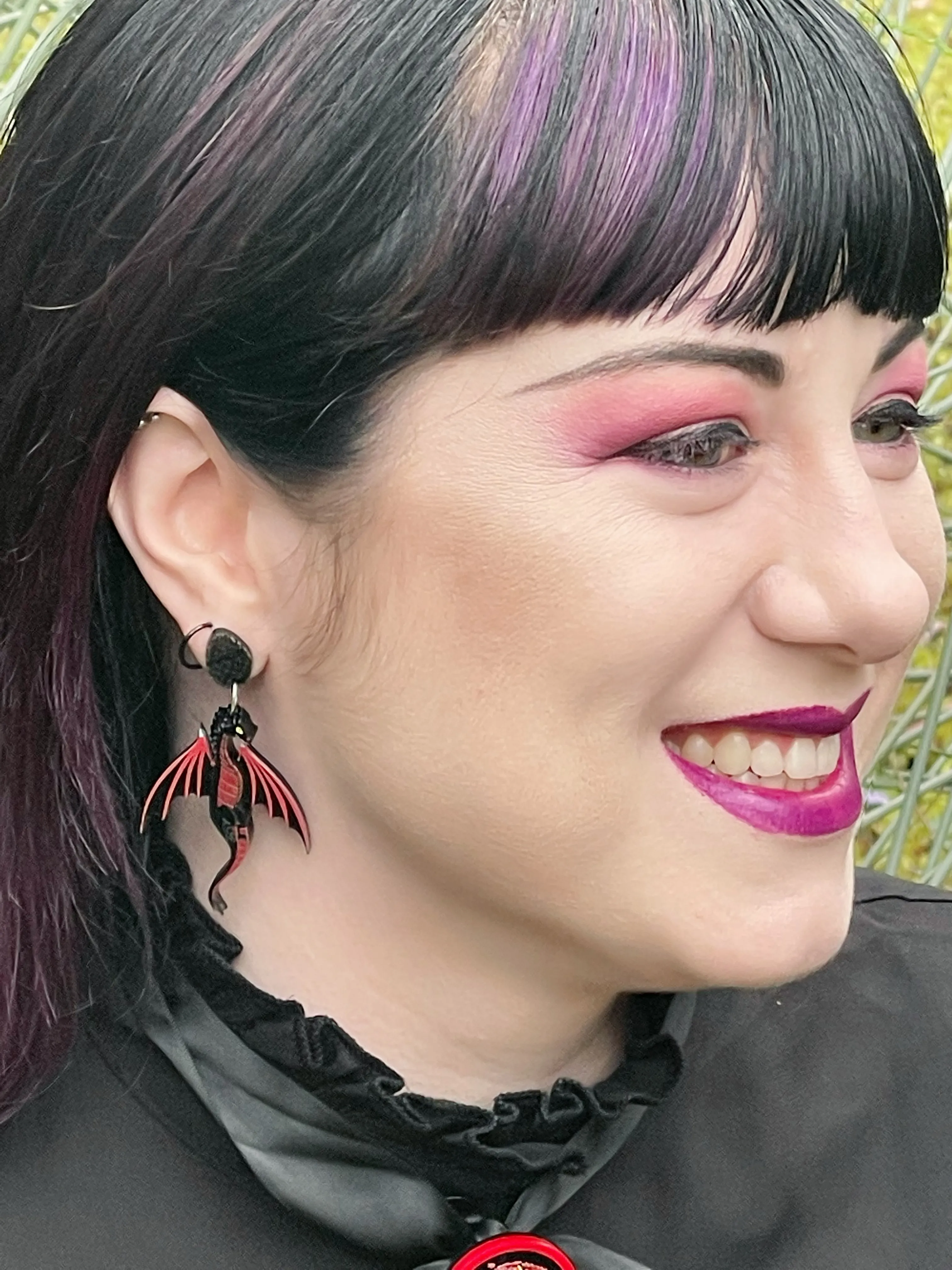 Black Dragon - earrings