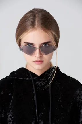 Black Trapezoid Sunglasses