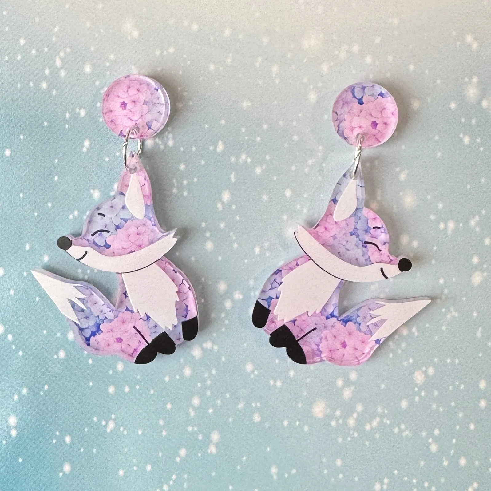 Bloom the fox 🦊 - earrings - Set of 2