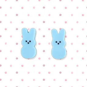 Blue marshmallow  bunny 🐰 - stud