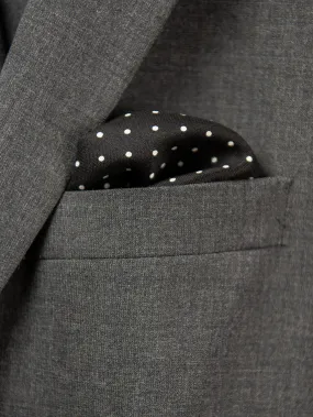 Boy's Pocket Square 29112 Black/White