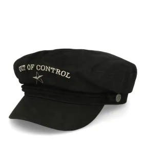 Brixton x Strummer Fiddler Cap Black "Out Of Control"