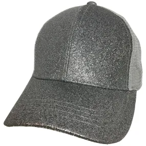 BT-6 METALLIC PONY CAP GREY