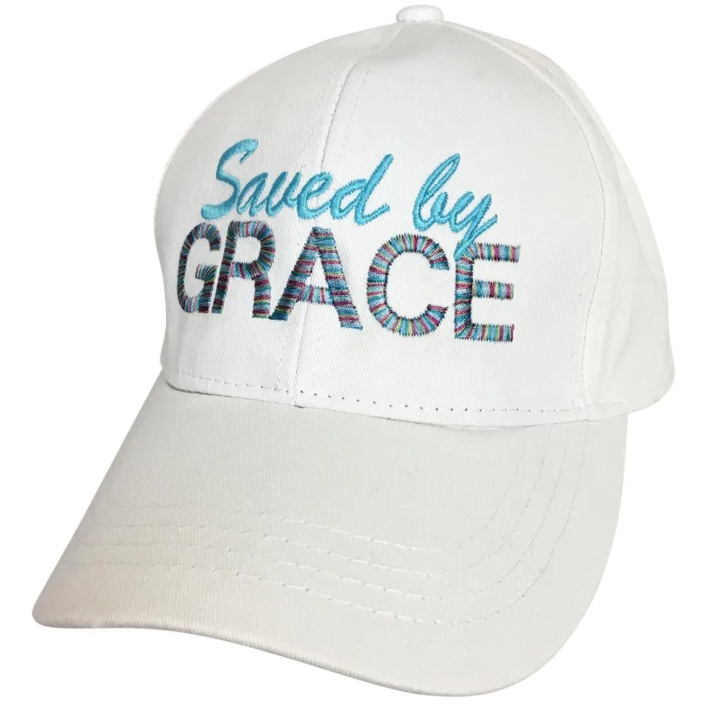 BT-7 C.C Saved By Grace White Pony Cap