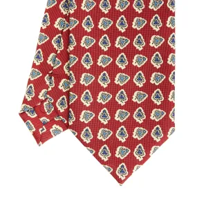 BURGUNDY HERITAGE COLLECTION SILK TIE