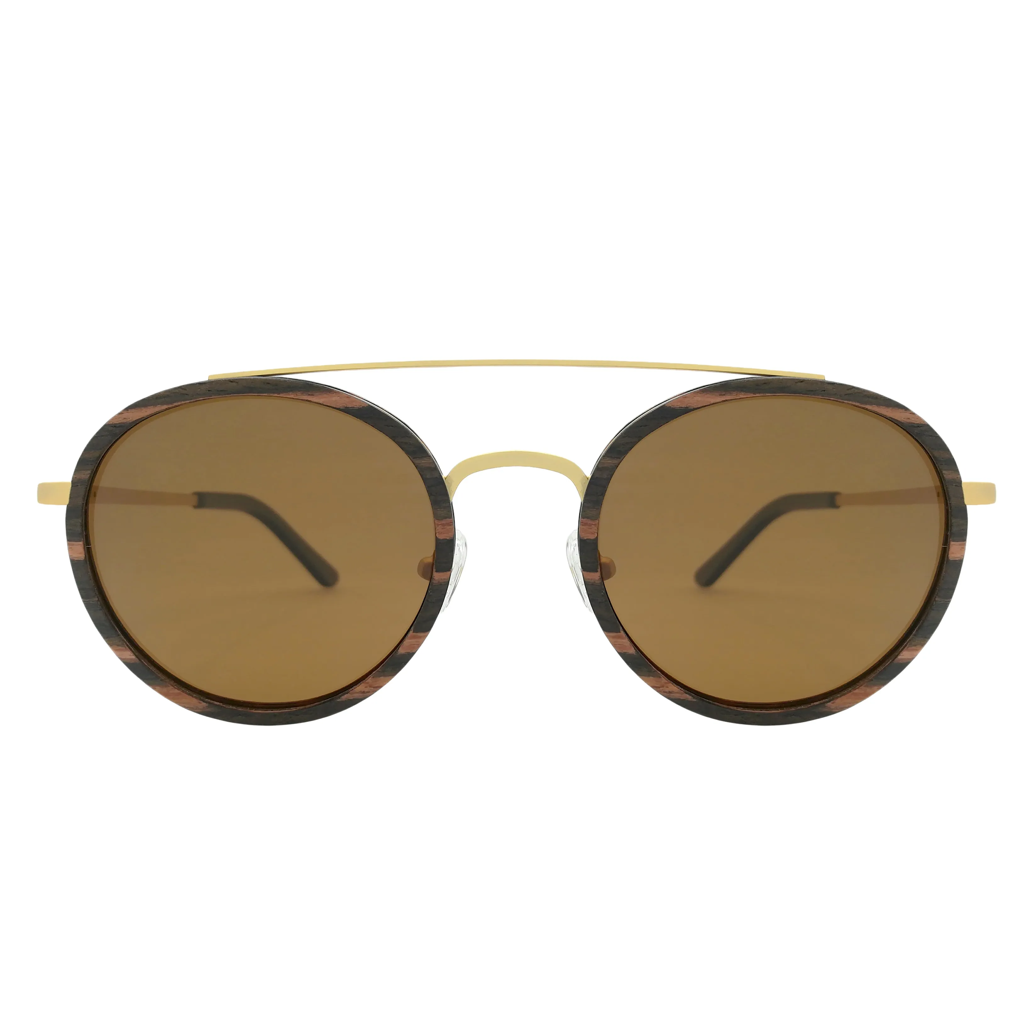 Caden Wood & Metal Sunglasses