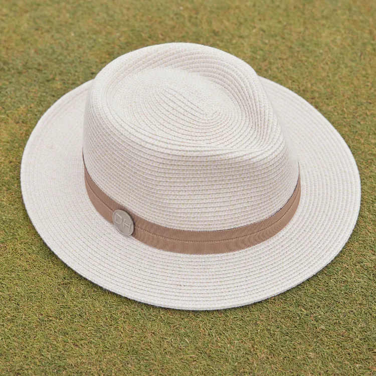 Canopy Bay by Deborah Hutton Pinehurst Golf Fedora - Ivory/Dark Taupe