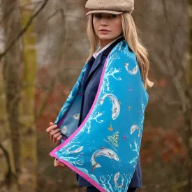 Catch and Release Cobalt Classic Silk Scarf