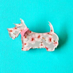 Cherry Blossom 🌸 Scotty - Brooch