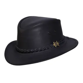 Streetwise Leather Fedora Hat by Conner