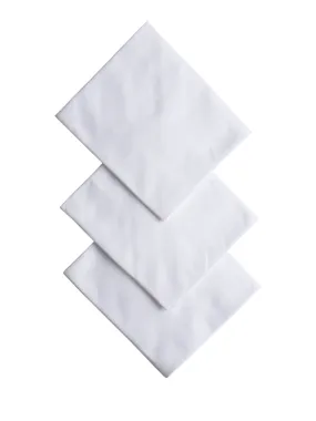 Cotton White Hand Kerchief (3 in 1)