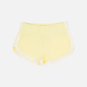 Cozy Two Tone Shorts - Banana