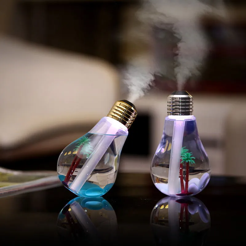 Creative colorful bulb humidifier