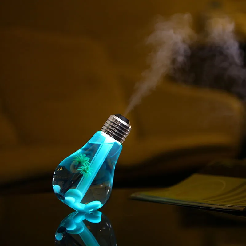 Creative colorful bulb humidifier