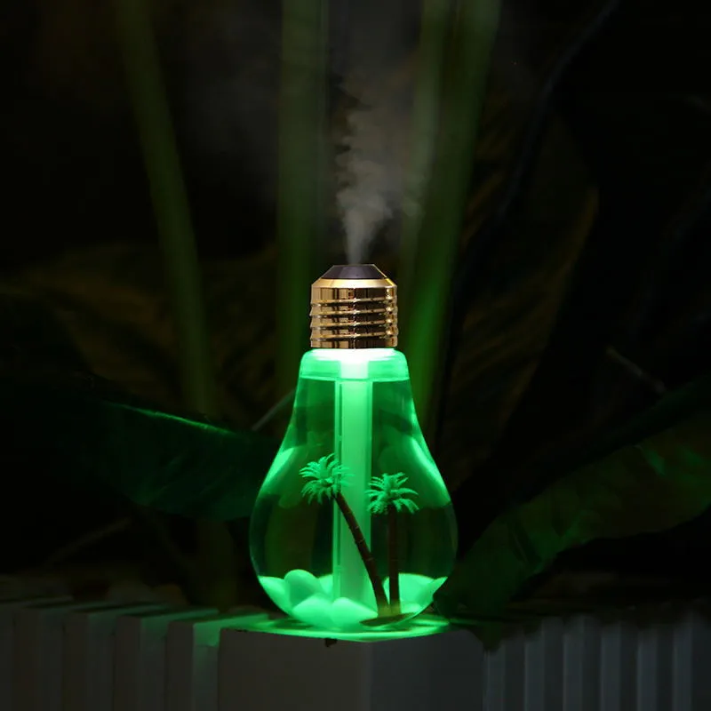 Creative colorful bulb humidifier