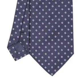 DARK BLUE SARTORIAL JACQUARD SILK TIE