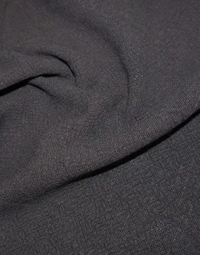 Dark Grey Stonewashed Linen Viscose Fabric