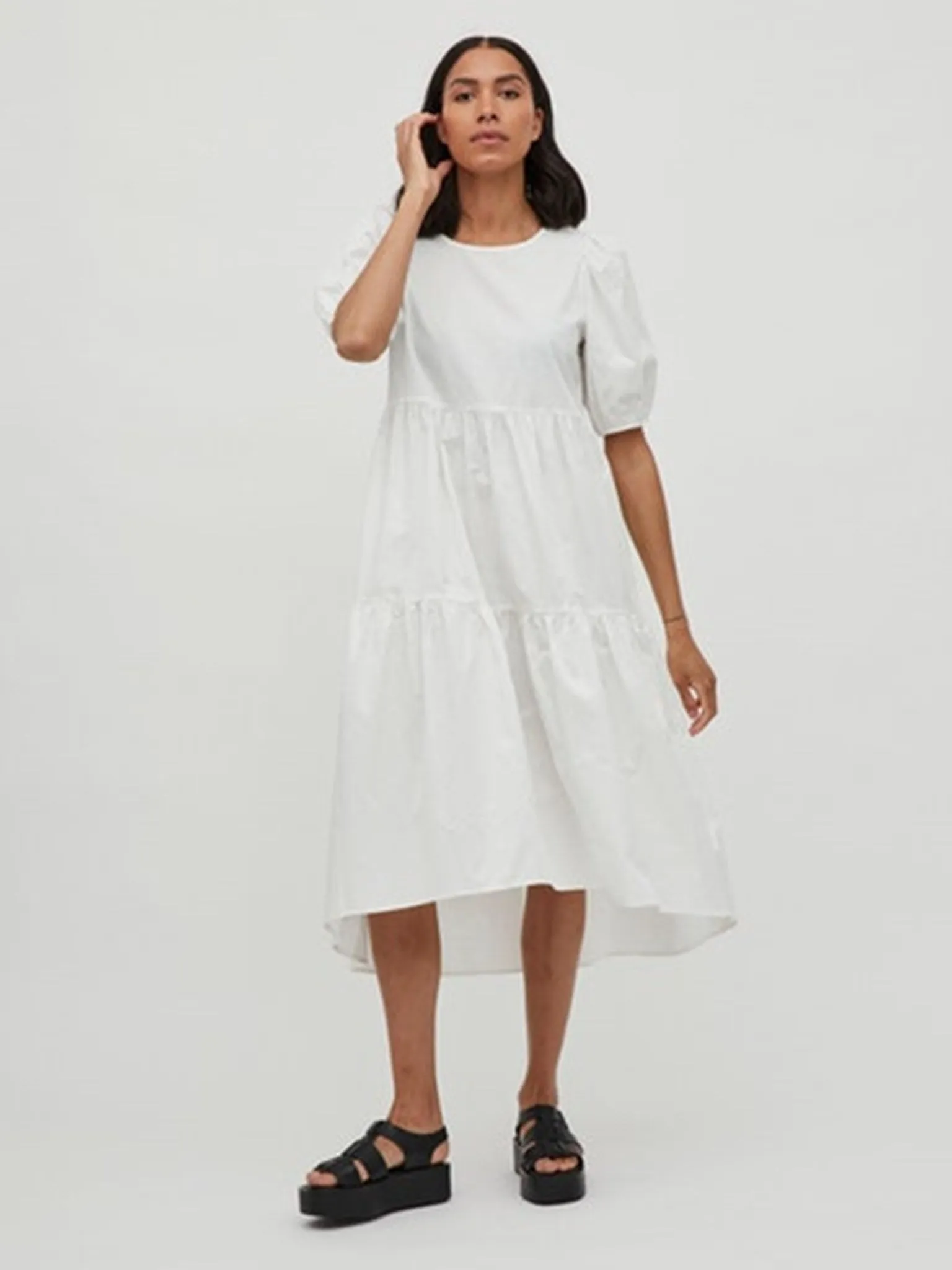 Donna 2/4 Dress - Hvid