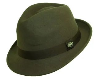 Dorfman Pacific - Crushable Wool Felt Fedora Hat