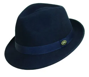 Dorfman Pacific - Crushable Wool Felt Fedora Hat