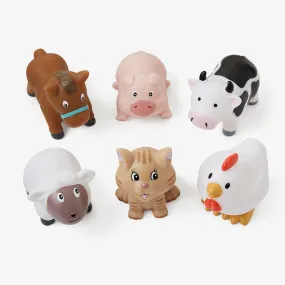 Elegant Baby Barnyard Party Squirties Bath Toys