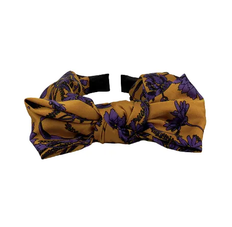 Floral Twist Bow Hairband