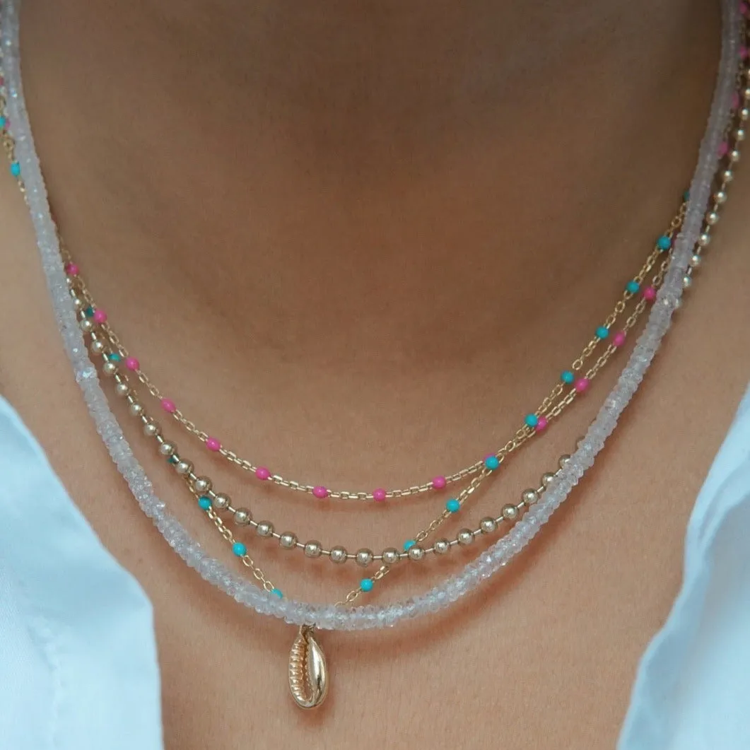 Full Semi-Precious Gemstone Necklace