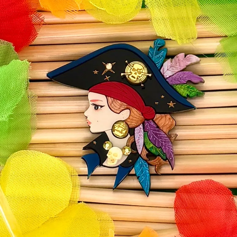 Grace the Pirate 🏴‍☠️ - Brooch - Set of 2