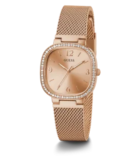 GUESS Ladies Rose Gold Tone Analog Watch