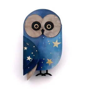 Harriet the barn owl - Brooch (slimline) - Set of 4