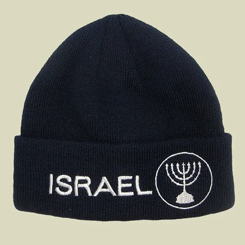 Israel Menora Knitted Winter Watch Cap