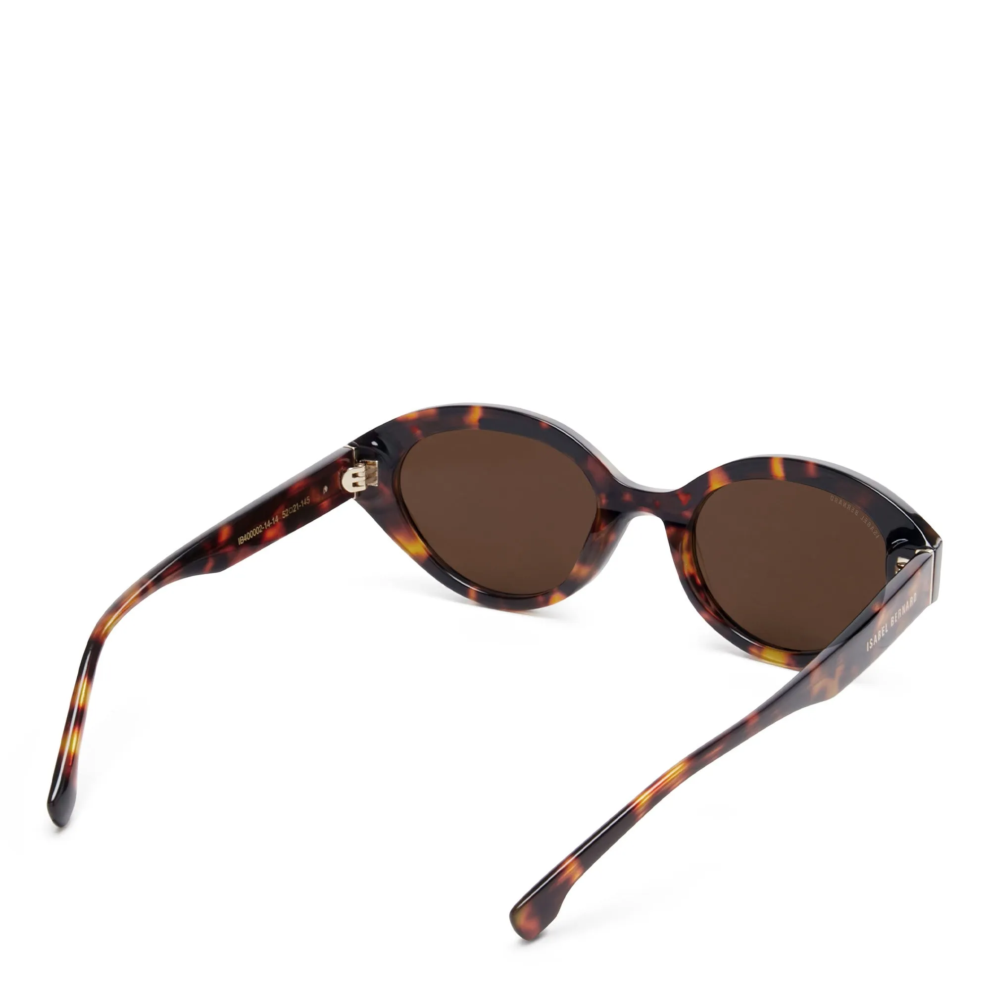 La Villette Rosaire brown tortoise oval sunglasses with brown lenses