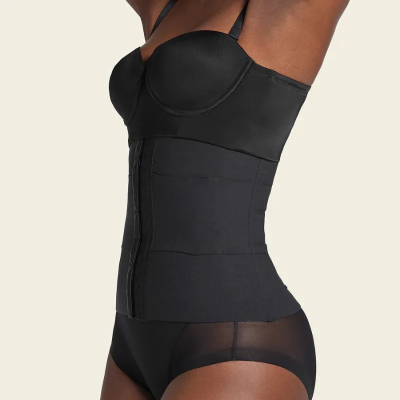 Leonisa 3-Belt Custom Waist Cincher Black