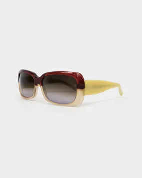 Marni 2-Tone Wide Sunglasses 2000's