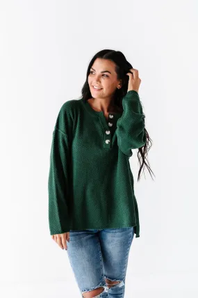 Minnie Henley Sweater in Forest