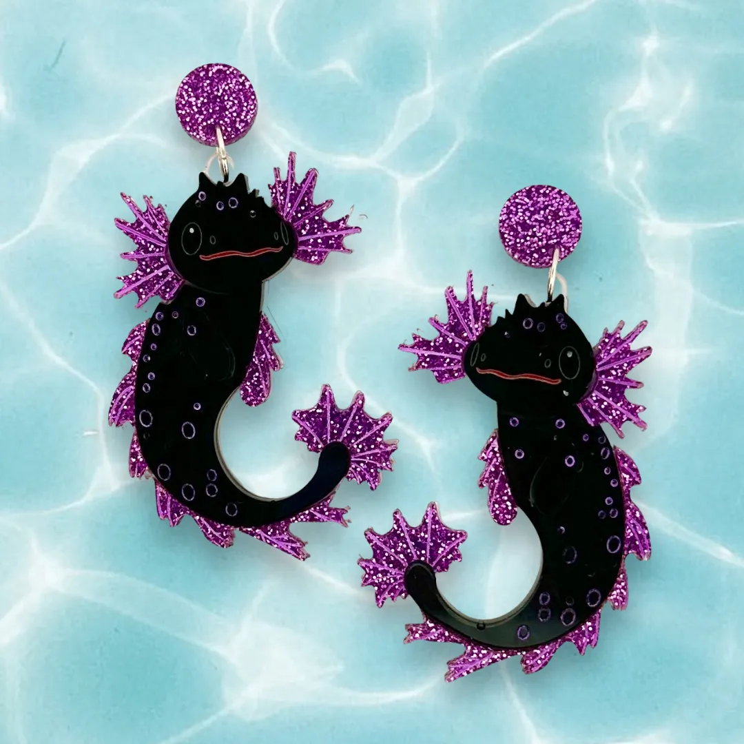 Muffin Axolotl  - earrings