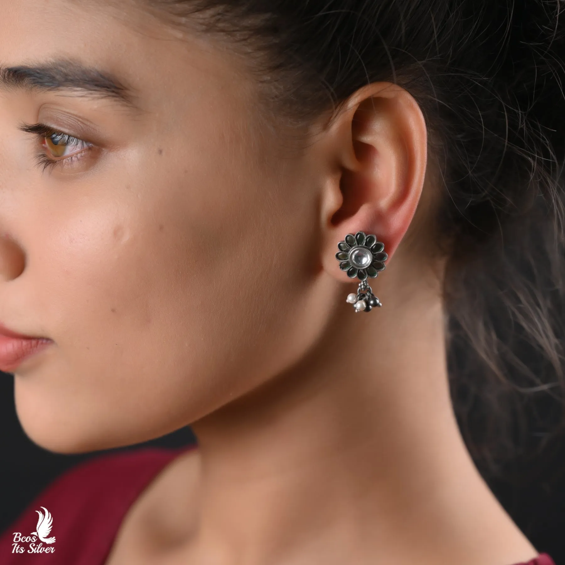 OXIDIZED EARRING AP23-4476