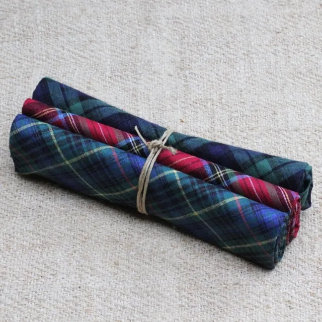 Pack of 3 Tartan Handkerchiefs