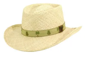 Scala - Palm Pineapple Raffia Gambler Hat